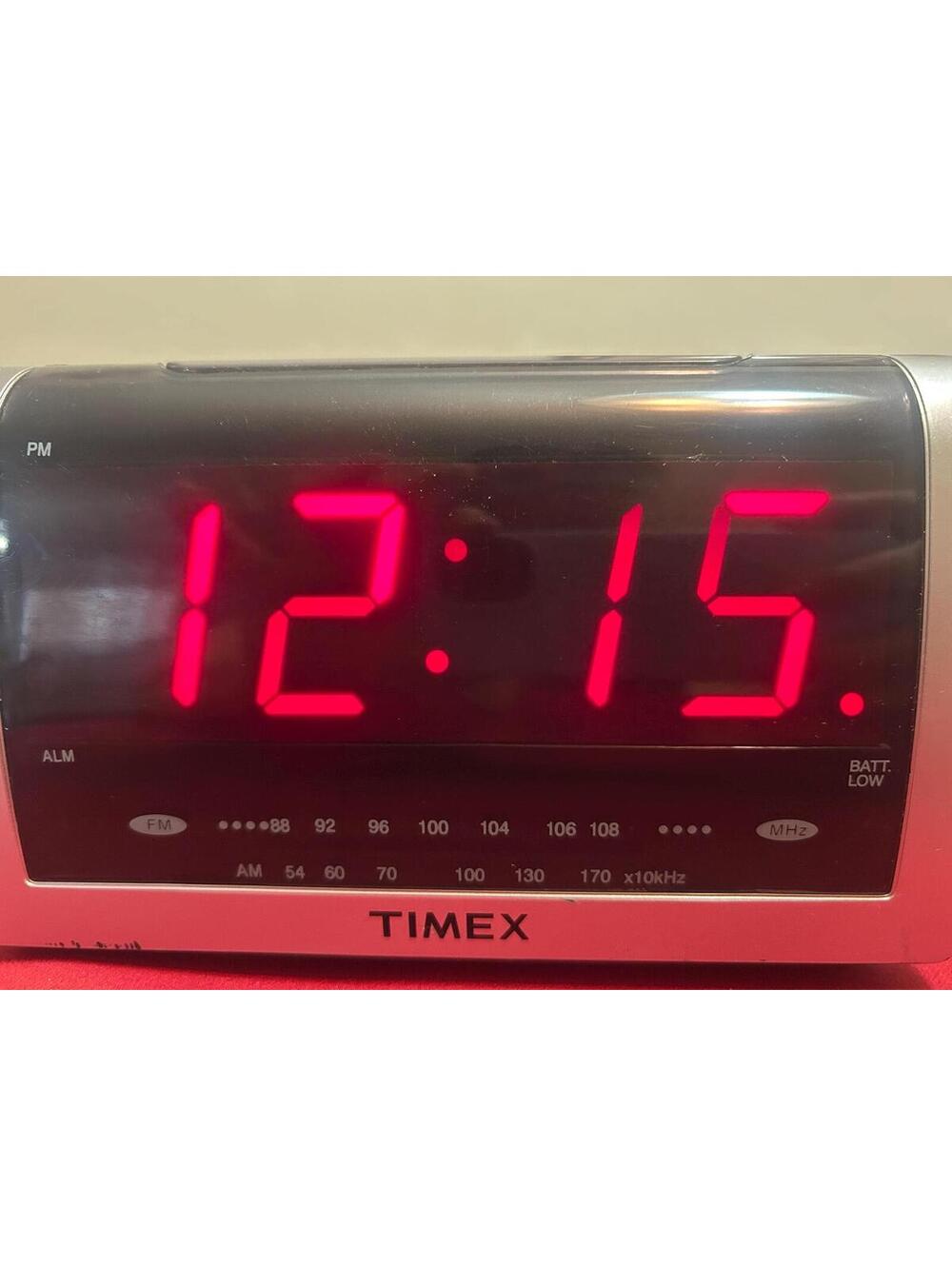 Vintage Jumbo Timex LED Alarm Clock Radio AM FM Retro 1980s Tested Working
